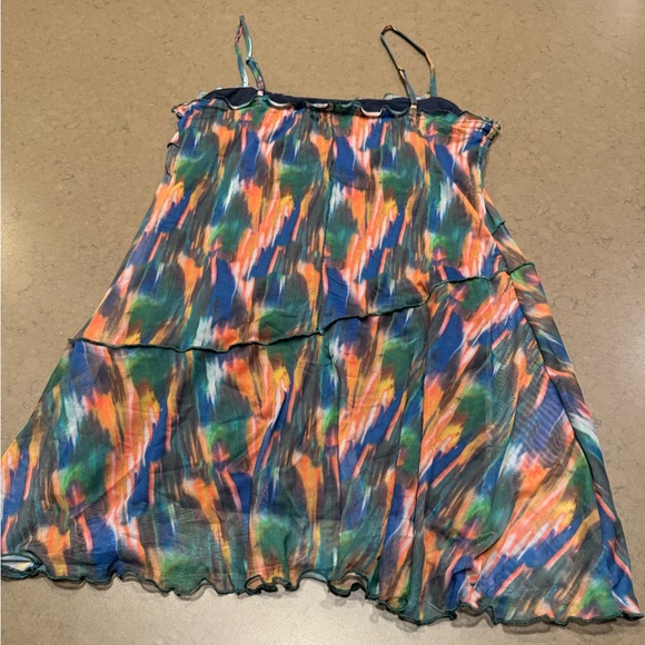 Urban Outfitters Moxie Mesh Mini Slip Dress Sz: L - Picture 9 of 16